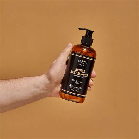 spiced amber body wash.